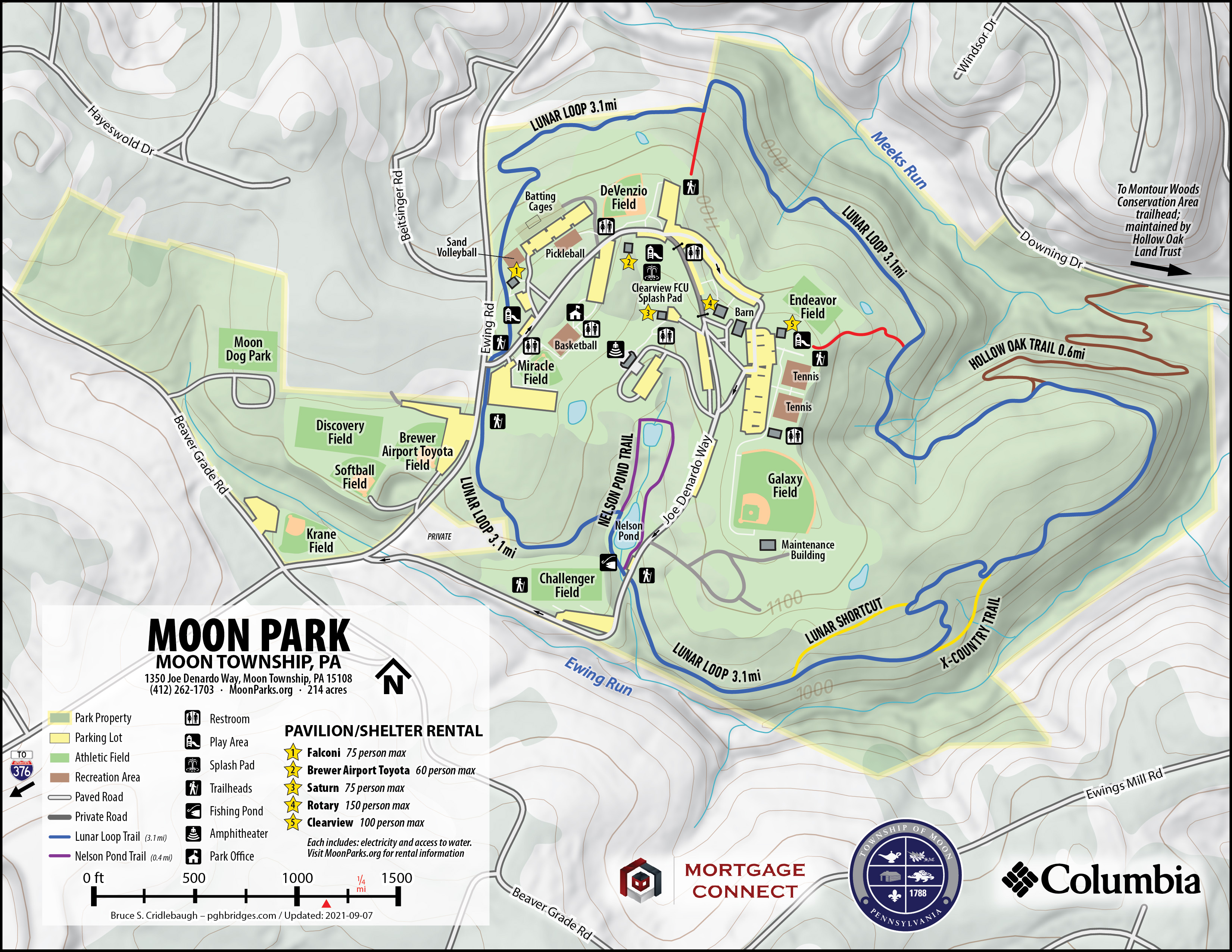 Moon Township Pa Map Moon Parks & Recreation